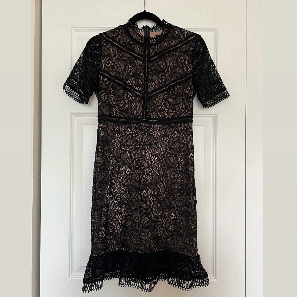 Bardot Theodora Elegant Black Lace Dress